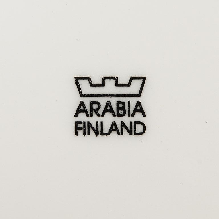 Birger Kaipiainen, serving dishes, 37 pcs, ceramics, "Paradise", Arabia, the later half of 20th century.