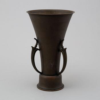 a Art Déco Ystad Brons vase.