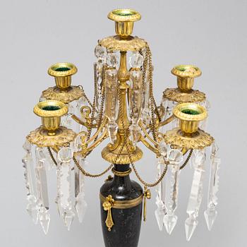 A pair of candelabra, ca 1900.