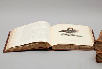 BÖCKER, 3 vol, "Svenska fåglar", M, W & F von Wright, 1927 och 1929.