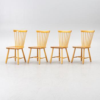 Carl Malmsten, a set of 4 chairs, "Lilla Åland", Stolab.