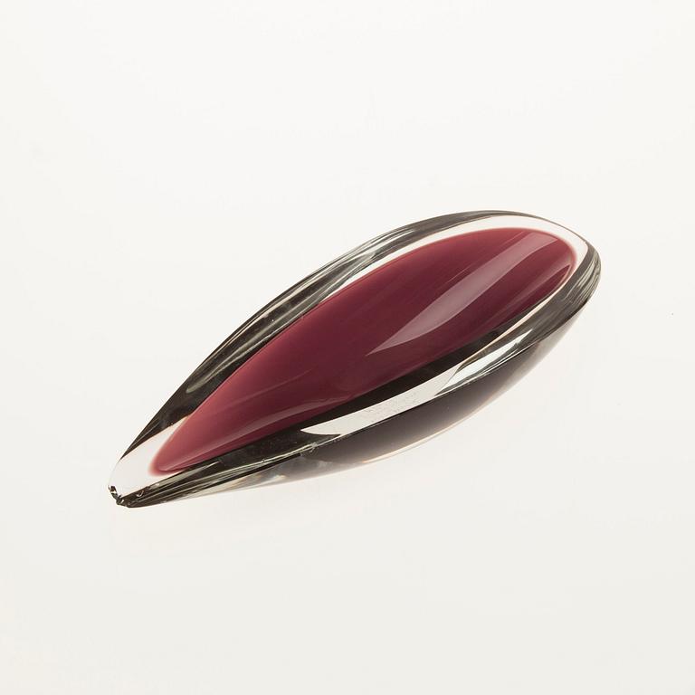 SKÅL, glas, "Videblad" signerad Kaj Franck Nuutajärvi Notsjö -57.