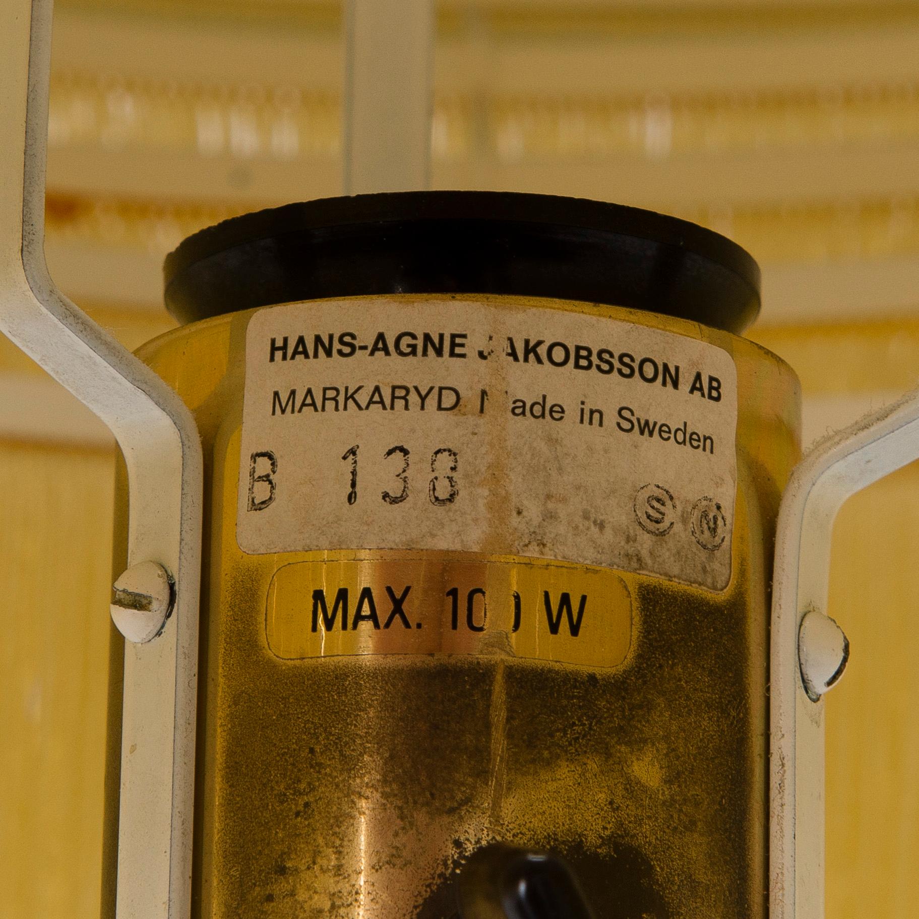 A table lamp model B 138 for Markaryd 1970s.