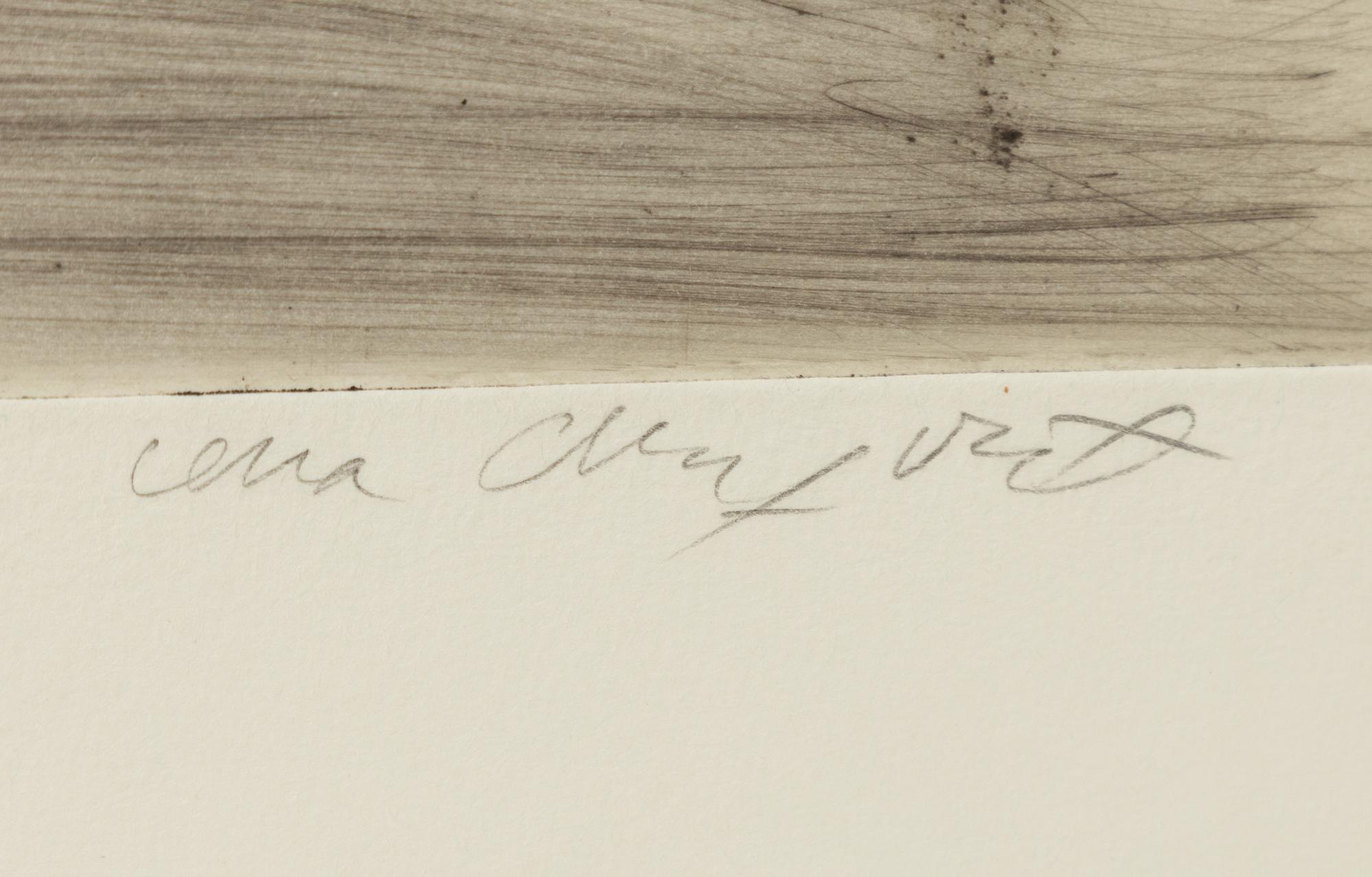 Lena Cronqvist, "Tre grimaser, tunga, öron, mun".