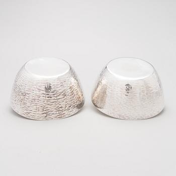 Two silver bowls  mark of TW, for Kultakeskus, Hämeenlinna 1991/1999.