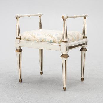 A late-Gustaivan stool, Swedn, around 1800.