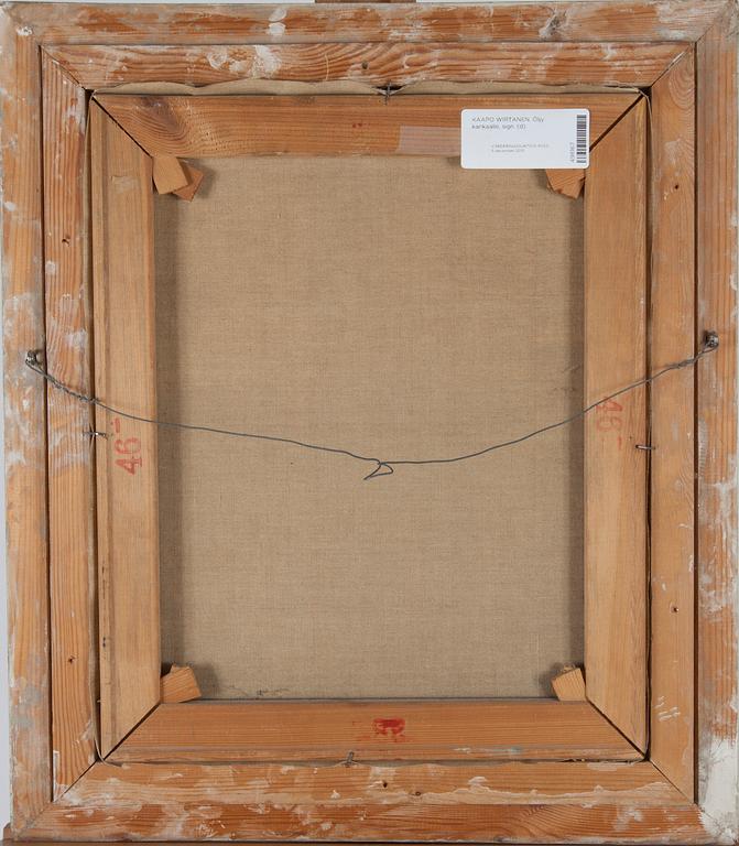 KAAPO WIRTANEN, öljy kankaalle, signeerattu ja päivätty 1955.