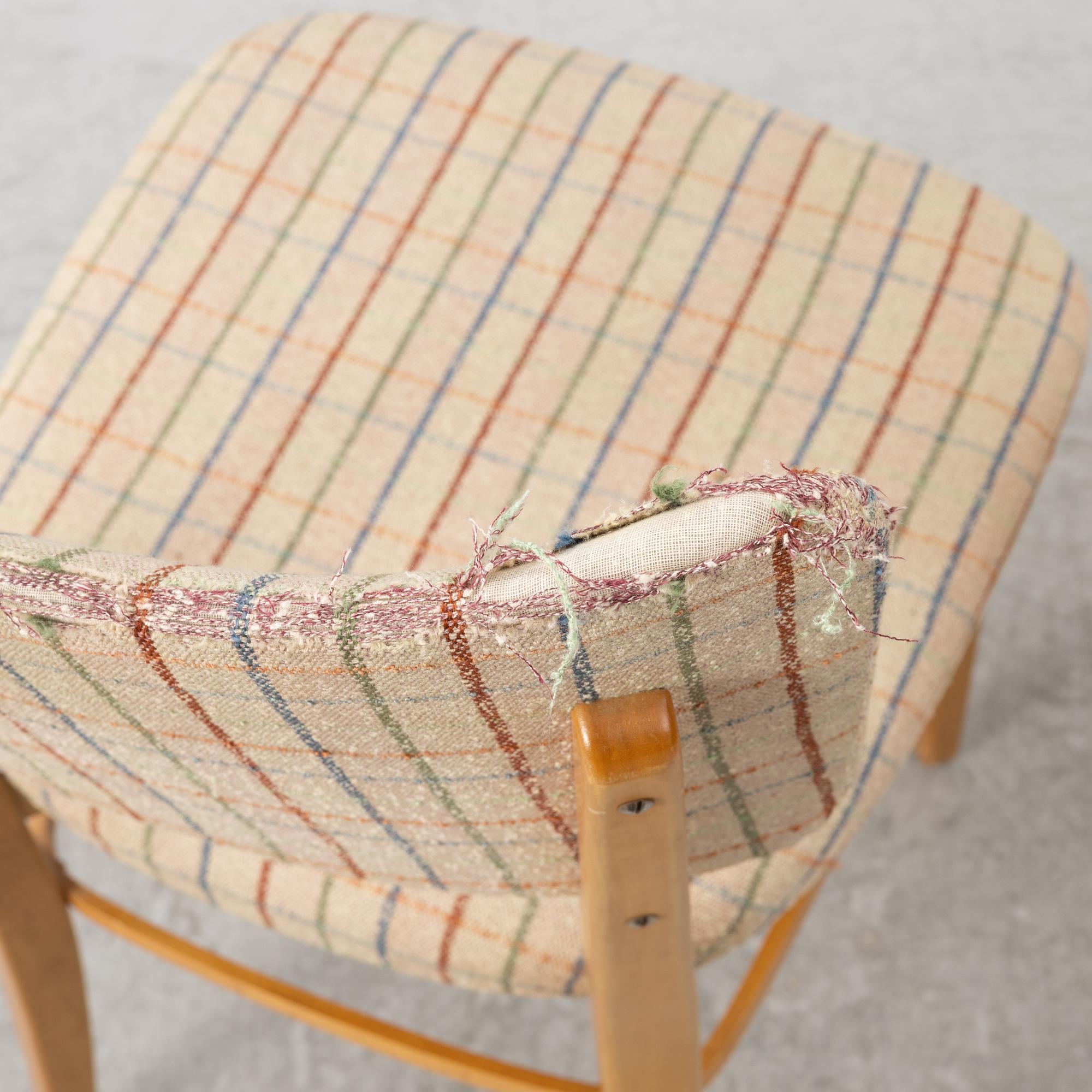 Elias Svedberg, a set of four chairs model "31" from the Triva-Bygg series, Nordiska Kompaniet, 1940s.