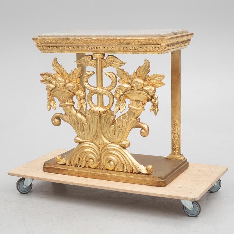 Console table, mid-19th century, Empire.