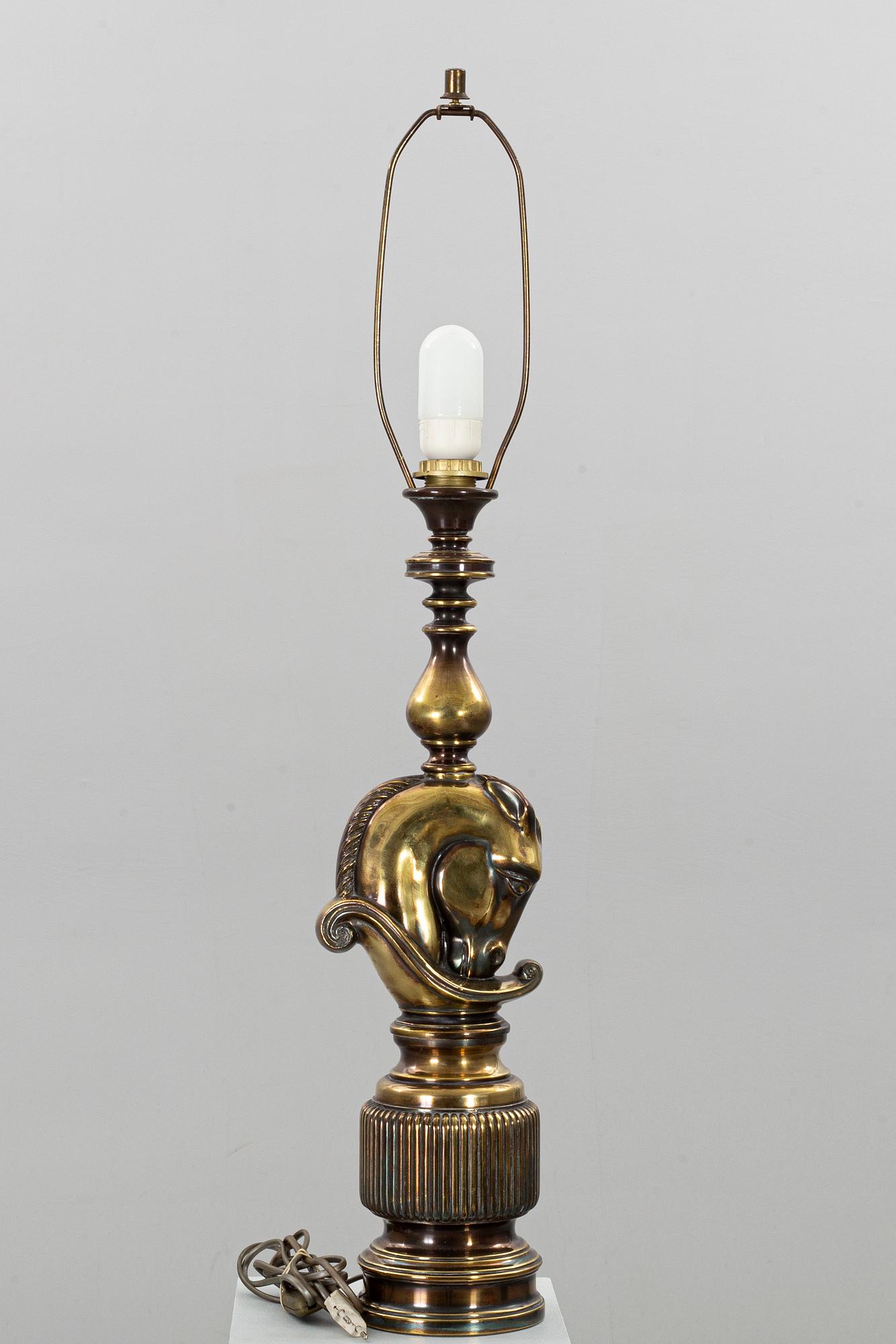 A PAIR OF TABLE LAMPS. DeKnudt, Belgium.