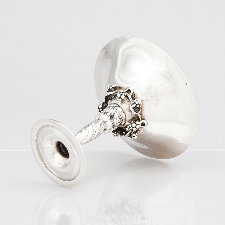 Georg Jensen, skål på fot, Köpenhamn 1945-77, design nr 263 A, sterling silver.