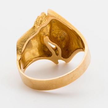 RING LAPPONIA, 18K guld, design Björn Weckström modell GEISIR.