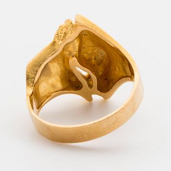 RING LAPPONIA, 18K gold, design Björn Weckström model GEISIR.