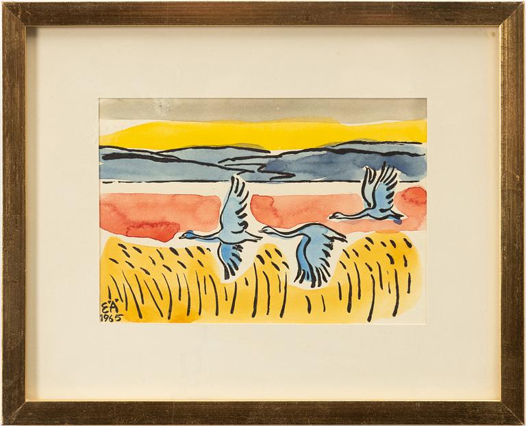 Erling Ärlingsson, "Utterbyn", Flying geese, 3 pcs.