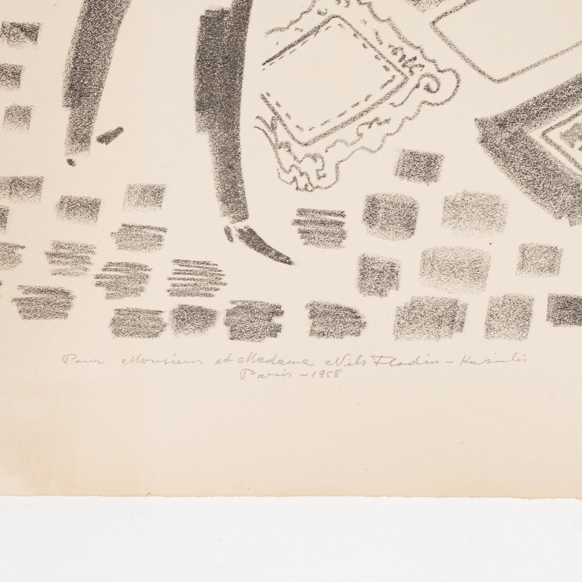 Vytautas Kasiulis, At the art dealer.