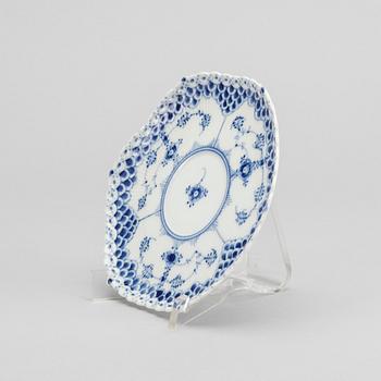 A set of 17 porcelain chocolat cups and saucers Musselmalet Royal Copenhagen Denmark.