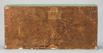 DIORAMA med FARTYGSMODELL, England, 1800-tal.