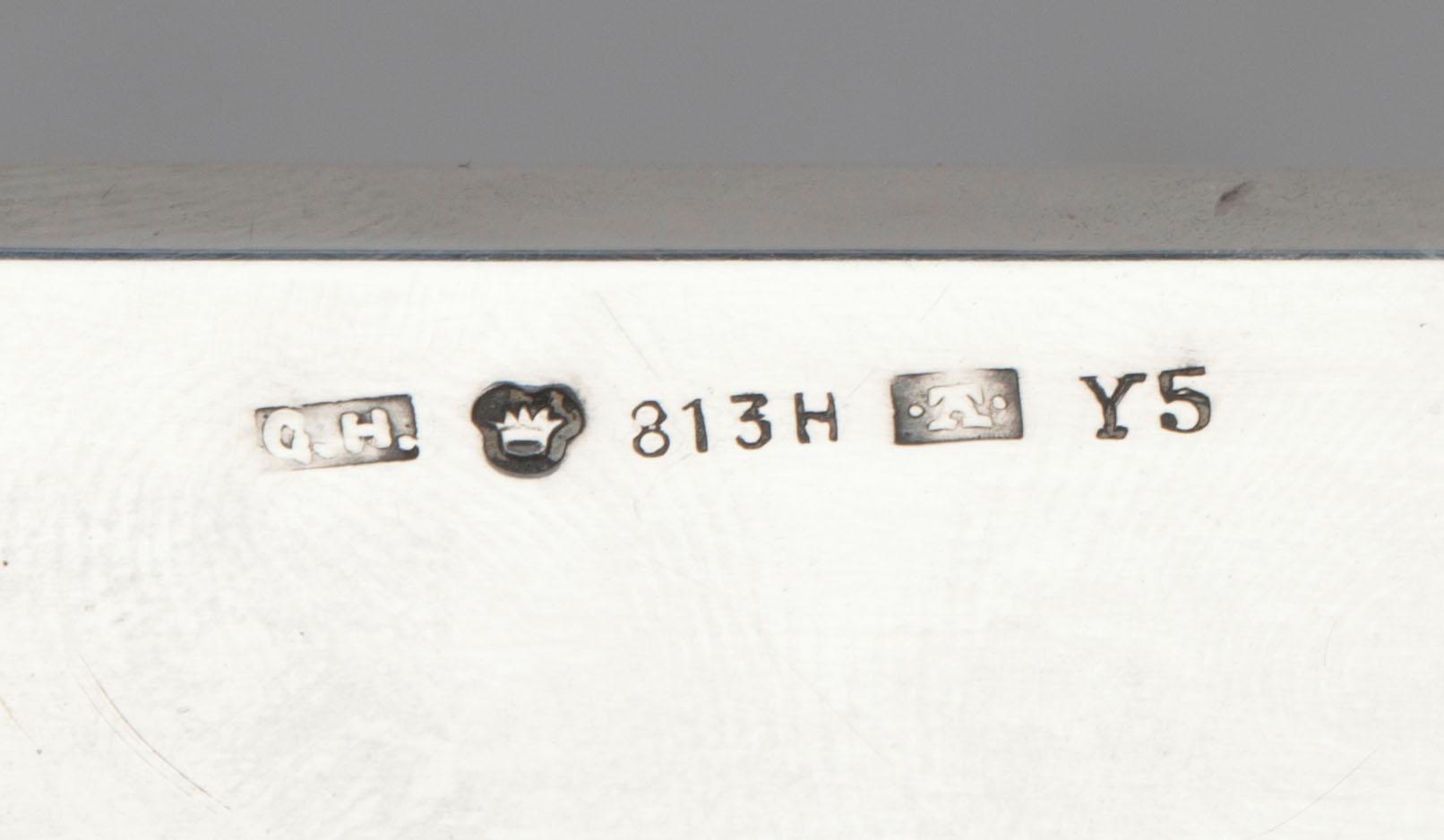 SKRIVSTÄLL, silver samt glas, Gösta Helenius, Åbo 1928.