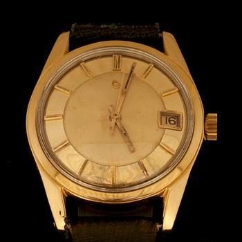 HERR ARMBANDSUR, Certina DS, guld 18K. Original etui. 1970-tal.