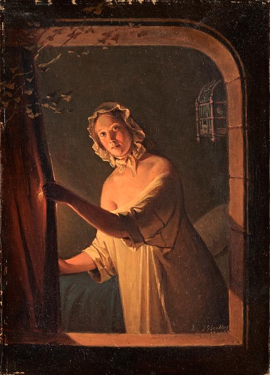Johan Gustaf Sandberg, Girl by light.