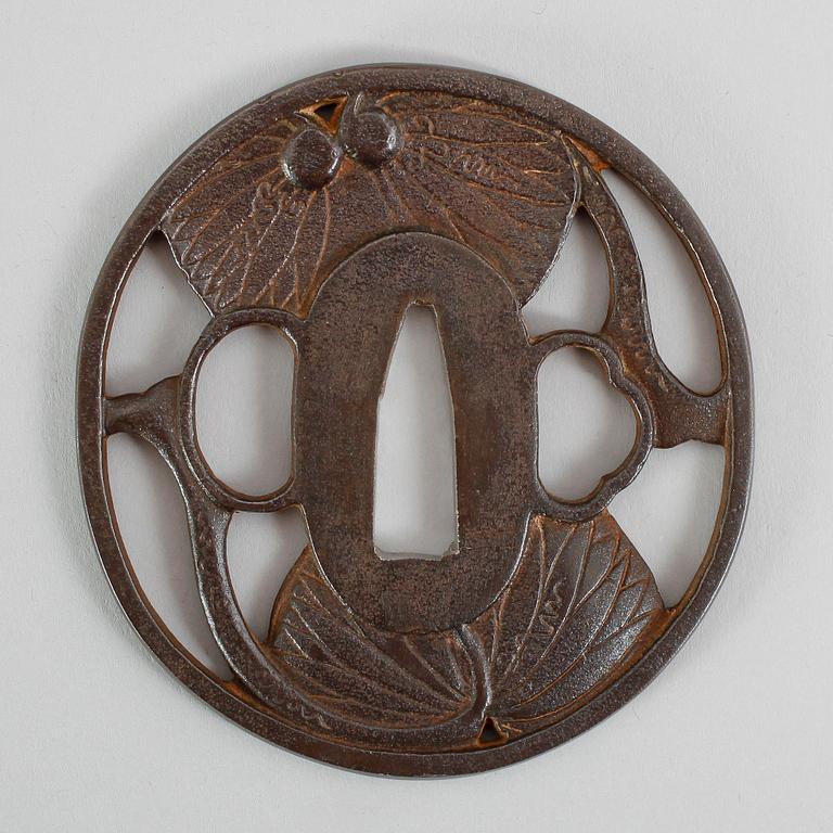 TSUBA, brons, Japan, 1800-tal.