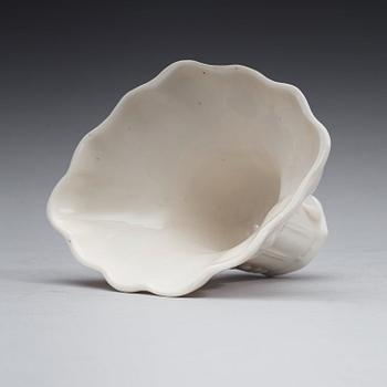 A blanc de chine libation cup, Qing dynasty, 18th Century.