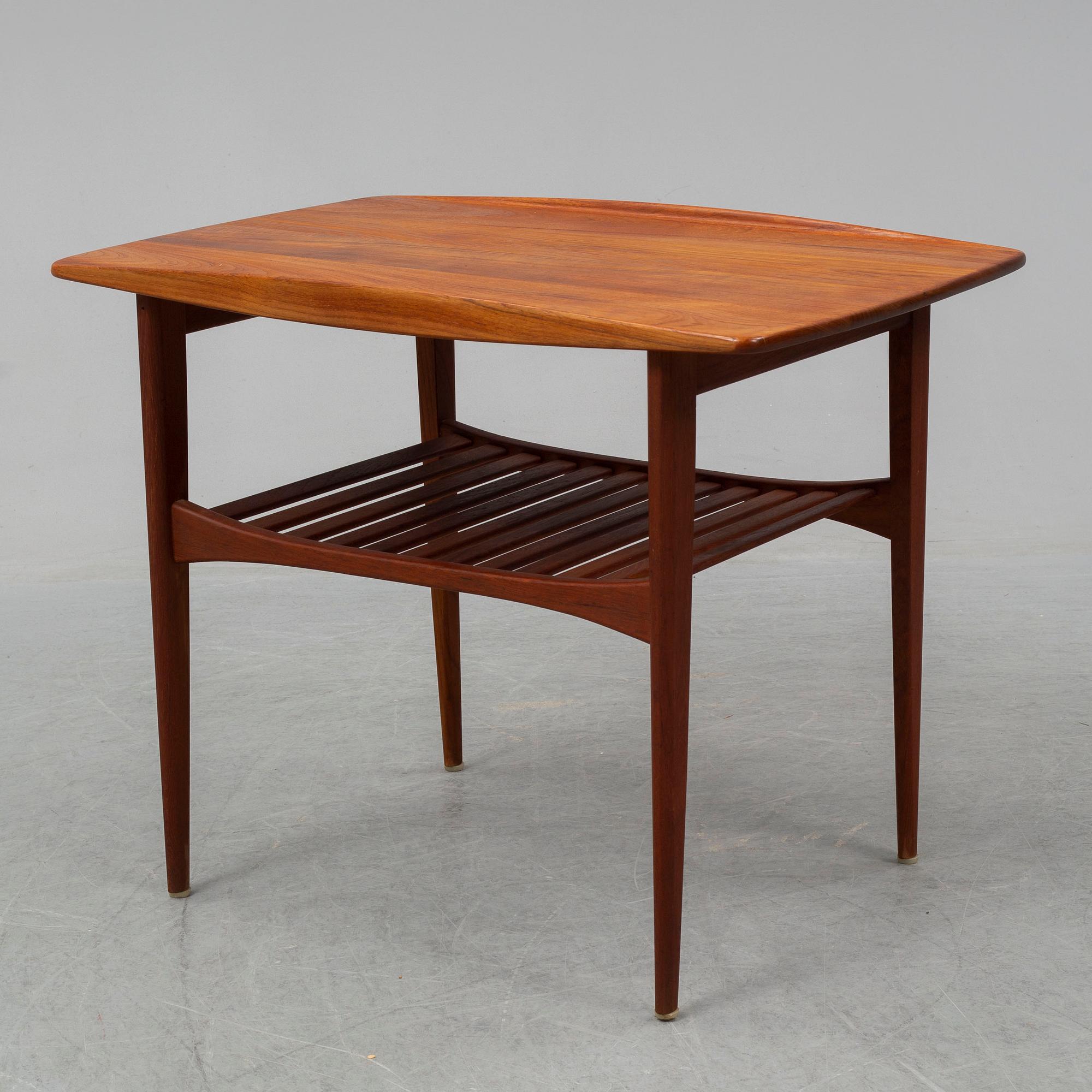 A teak coffee table, France & Daverkosen, Denmark.