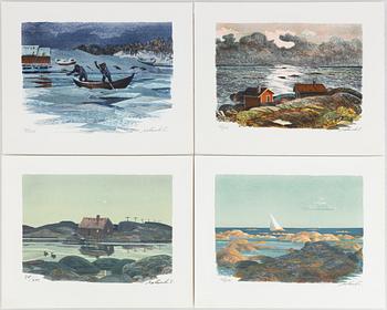 Roland Svensson, "Årstiderna i Skärgården", mapp.