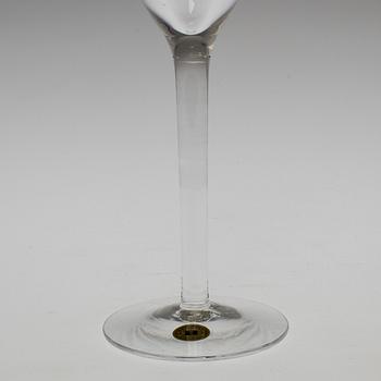 A set of twelve 'Operakällaren' champagne glasses by Reijmyre Glasbruk.