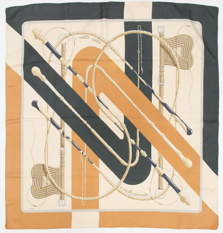 A Hermès silk scarf, "Clic Clac".