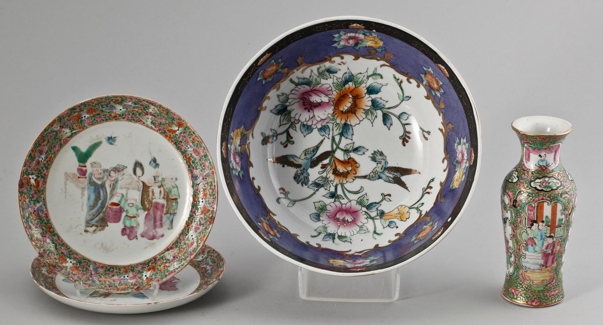 PARTI PORSLIN, 4 delar, porslin, Kina. 1800/1900-tal.