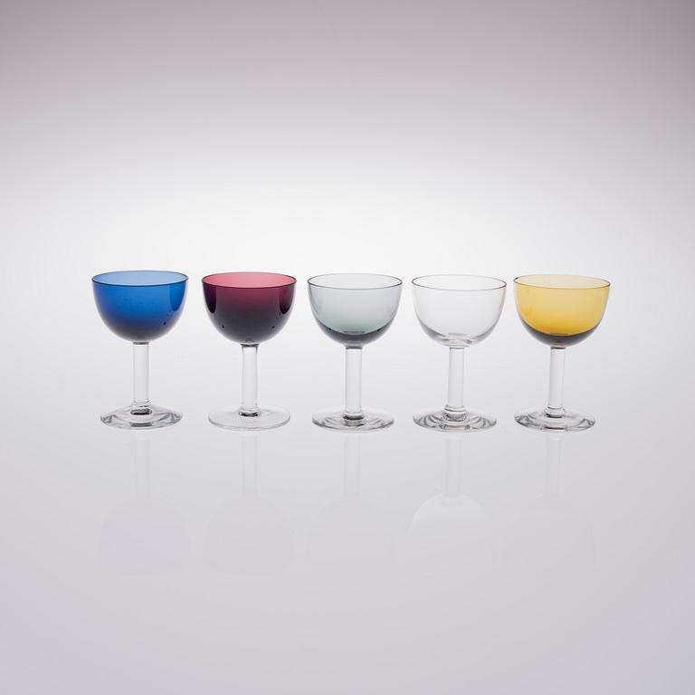 SAARA HOPEA, LIKÖRGLAS, 20 st, glas, "1125", Nuutajärvi.