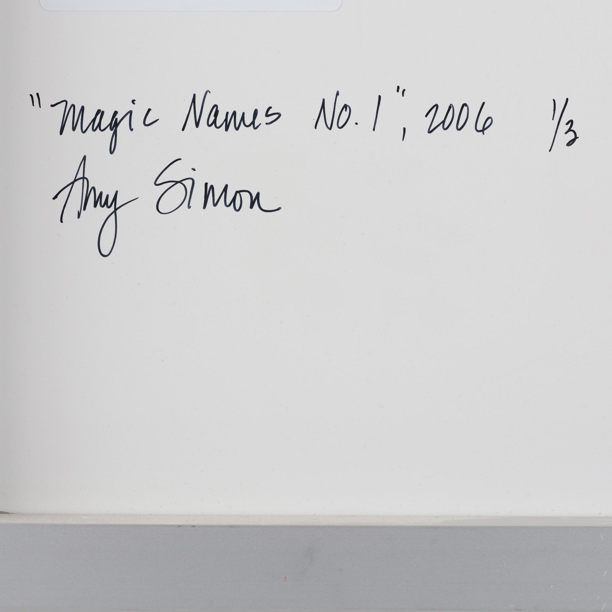 Amy Simon, 'Magic Names No 1', 2006.