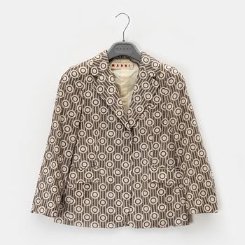 Marni, a patterned cotton jacket, size 40.