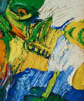 Bengt Lindström, olja på duk, 1990-tal, sterbhusstämpel a tergo.