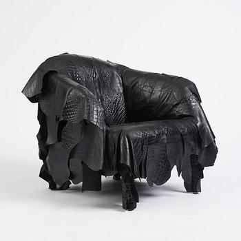 Fernando & Humberto Campana, fåtölj, "Leather Works, LWK070", Edra, Italien, efter 2007.