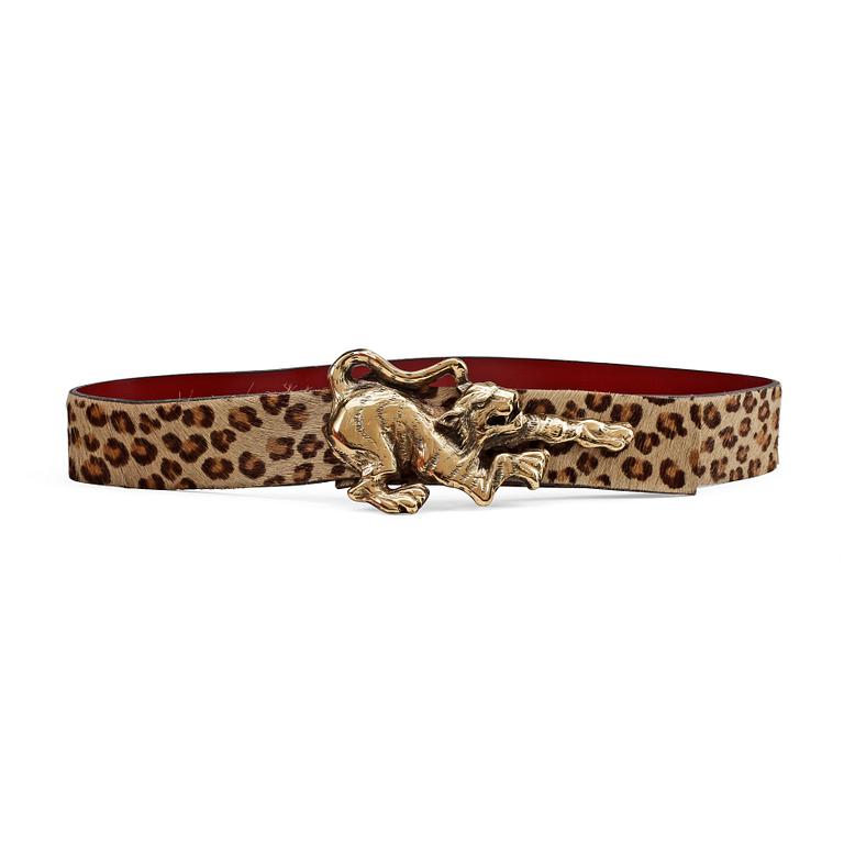 KENZO,a leopard print belt.