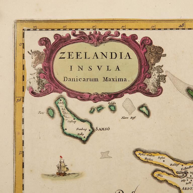 Johannes/Jean Blaeu, "Zeelandia Insvla Danicarum Maxima", 1665.