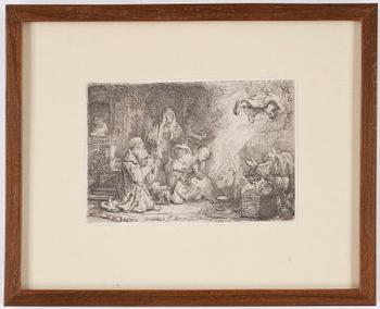 Rembrandt Harmensz van Rijn · REMBRANDT HARMENSZ. VAN RIJN. Etsning 1641, senare avdrag, troligen 1800-tal.