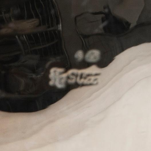 Coffee service 3 pieces, silver Swedish import marks Rococo style.