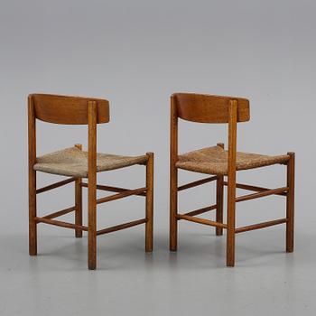 STOLAR, 2 st, "J39", Börge Mogensen, Danmark, 1900-talets andra hälft.