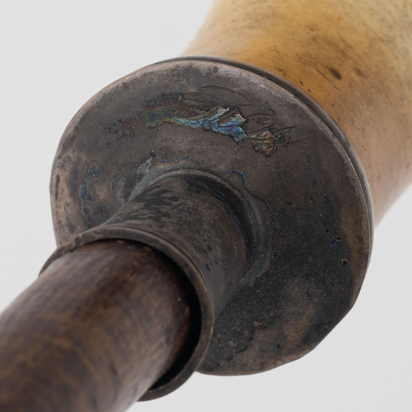A pipe stand and two pipes, second half of the 19th century.