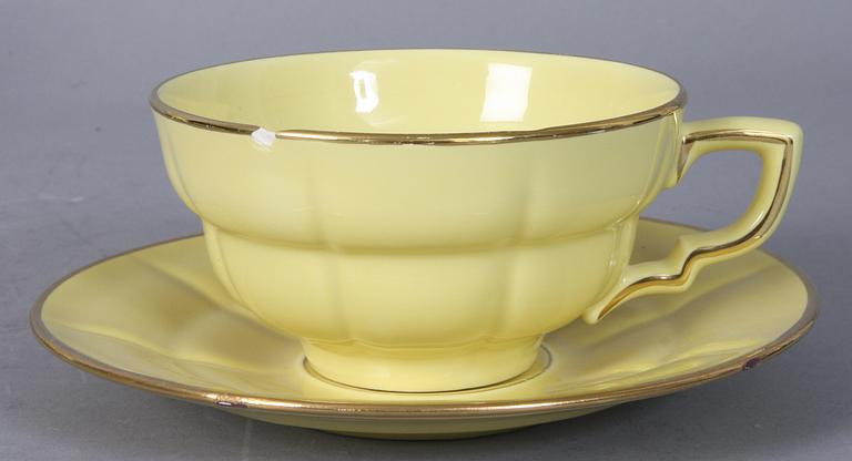 TESERVISDELAR, 13 delar, "Grand", Arthur Percy, Gefle, modellen formgiven 1930.