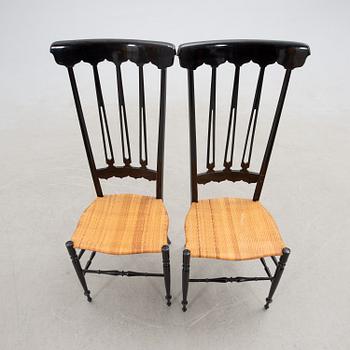 Guido Chiappe, stolar, ett par, "Chiavari", Italien, 1950-tal.