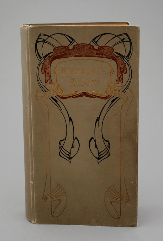 BREFKORTSALBUM, ca 300 st, 1900-talets början.