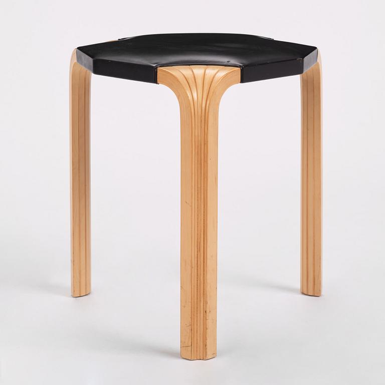 Alvar Aalto, a stool model "X600", Artek, Finland 1960s.