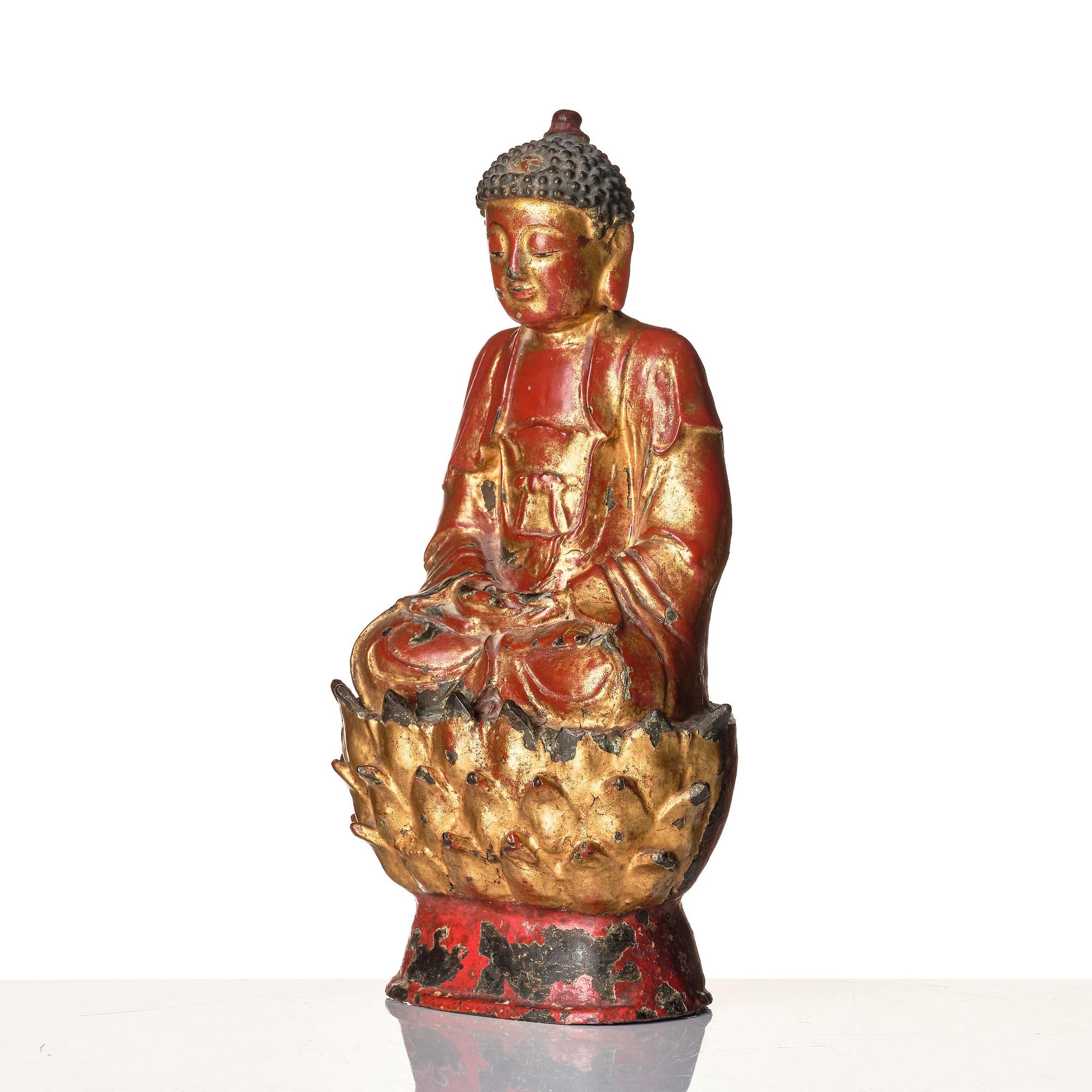 Bhaisajyaguru Buddha, brons. Mingdynastin (1368-1644).