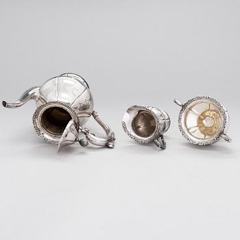 A 4-piece silver coffee set, Finland 1957-62.