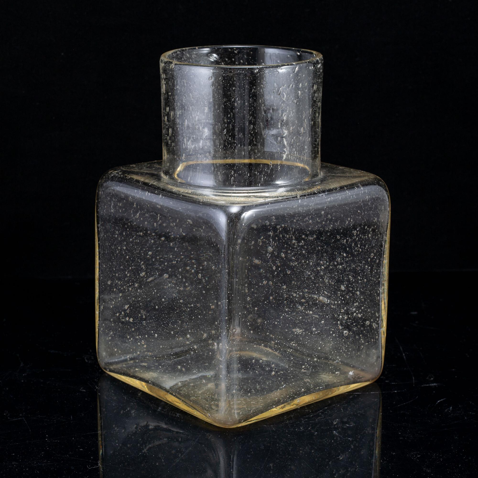 KAJ FRANCK, a "Sargasso" glass vase, Nuutajärvi Notsjö, Finland 1960's.