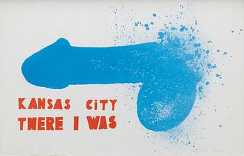 Jim Dine, "Kansas City There I Was" - From the "Oo La La" portfolio - collaboration with Ron Padgett.